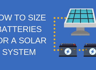 Solar Battery Sizing Guide