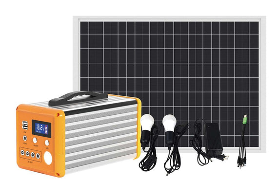 Sl62-Q1 Small Power Station 120w Whit 50w Solar Panel and 5-Meter Light Bulb