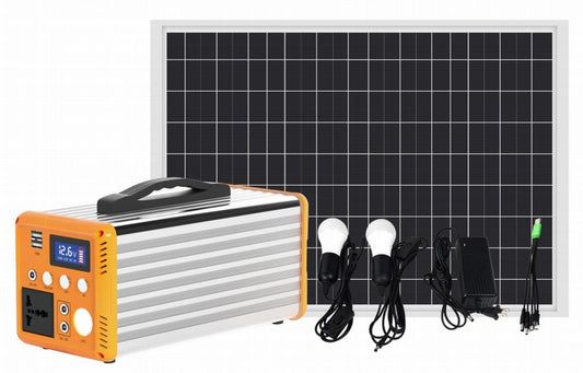 SL92-L3 500W Portable Energy Storage Kit with Solar Panel and Bulb - SHIELDEN
