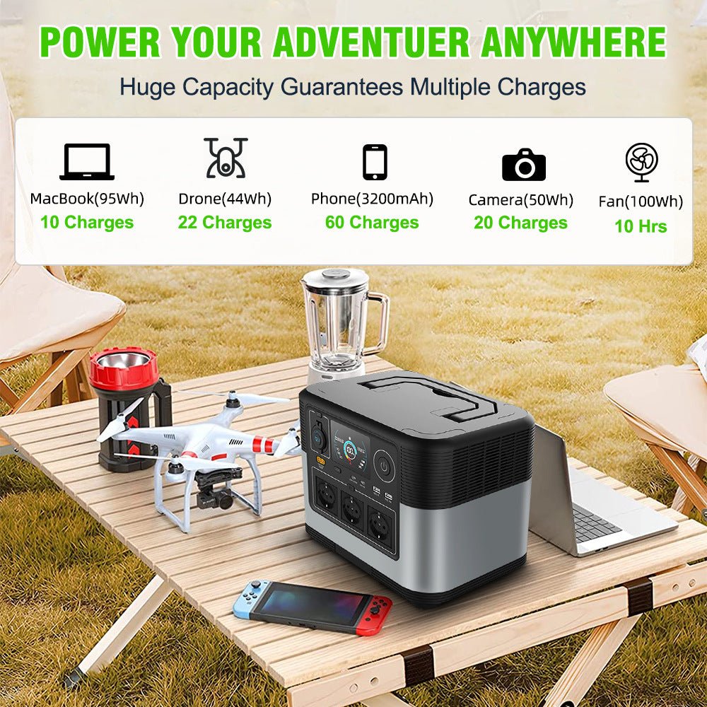 1200w Outdoor Portable Energy Storage Power Supply Lithium Iron Phosphate Battery - SHIELDEN