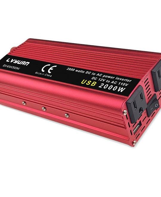 12v 2000w/12000w High Power Inverter with Remote Control Red