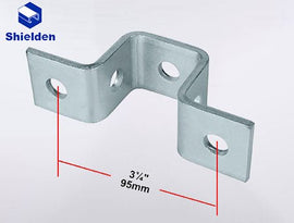 5-Hole U-Support Connector Strut Brackets - 100pcs Package