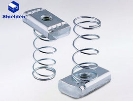 Hot-Dip Galvanized Strut Spring Nuts 3/8