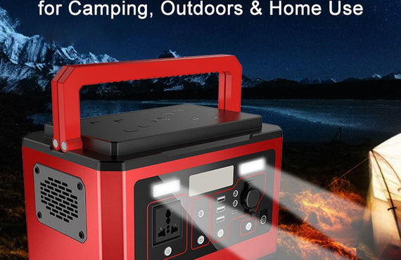 Solar Portable Power Station 500W 520C - for Camping, Outdoors & Home Use