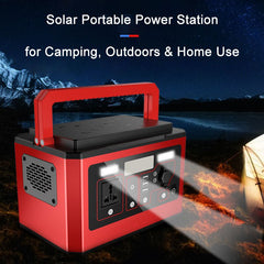 Solar Portable Power Station 500W 520C - for Camping, Outdoors & Home Use - SHIELDEN